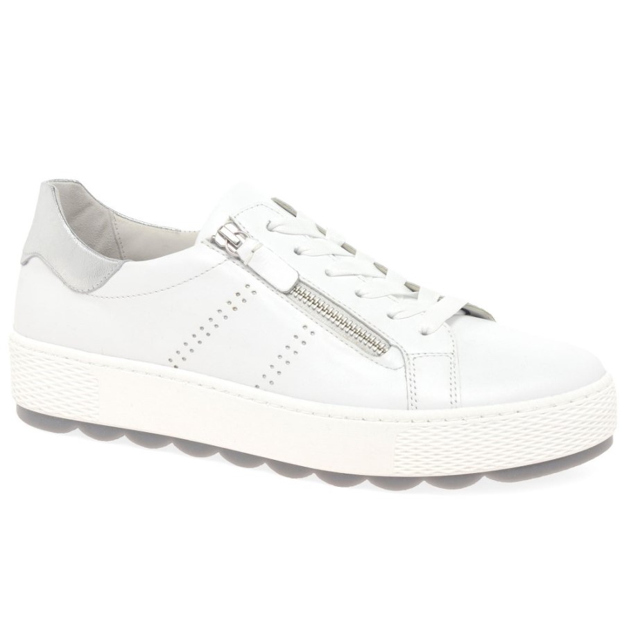 λευκά/ασημί Gabor Quench γυναικεία Casual Trainers